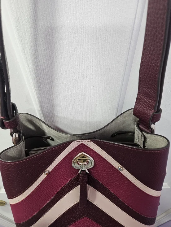 Kate Spade 2 PC SET - Marti Chevron Bucket Bag & Wallet - Picture 9 of 16
